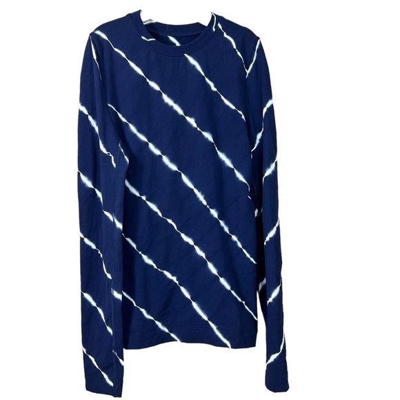 TORY BURCH SPORT Tie-Dye Seamless Long Sleeve Crew Neck Top - Picture 2 of 8